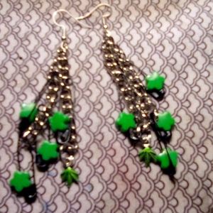 4/ $20 party leaf earrings